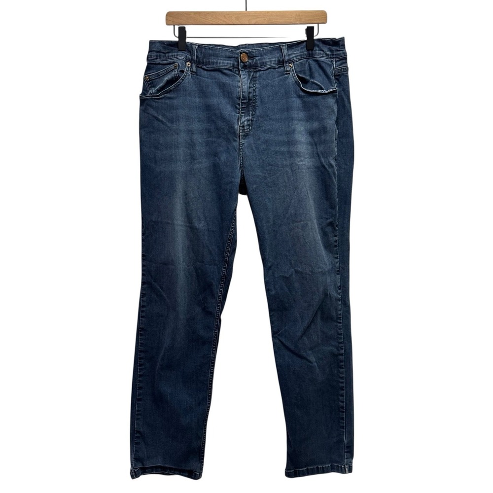 Mugsy Mens 38x30 (Inseam 28) Medium Wash Denim Tapered Leg Fultons Stretch Jeans